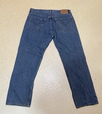 Vintage Levi s 501 Button Fly Denim Jeans 36 X 30 USA Made 1998