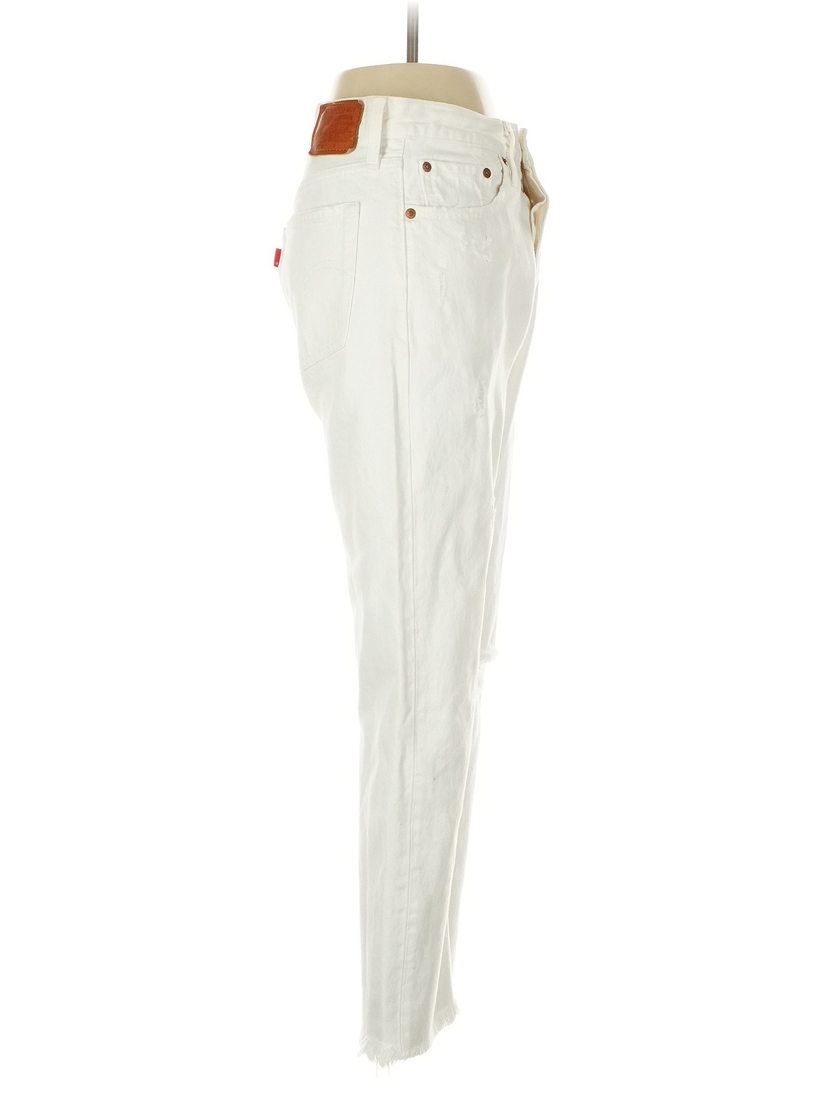 Levi's Women Ivory Jeans 26W thumbnail 3