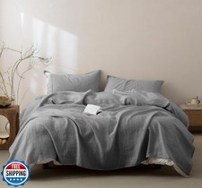 Talasily 100 French Pure Linen Sheets Set King Size,Oeko-TEX Cer