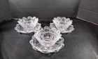 Set 3 Vintage MCM 1960 Federal Glass Scallope Edge Pattern 3 Plates 3 Bowls