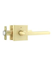 1 Pack Gold Door Handles, Keyless Privacy Door Levers Bed and Bath Leverset L...