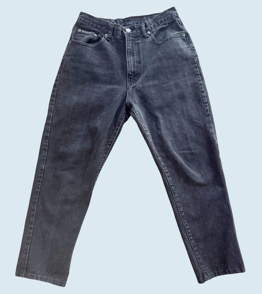 Vintage CALVIN KLEIN Black High Waisted Jeans 90s / 00s Size 29 - Image 3 of 4