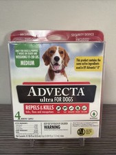 Brand New - Advecta Ultra Flea Tick Protection for Medium Dogs 4 Month Supply