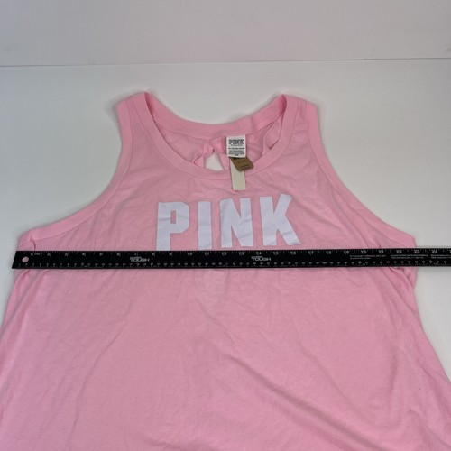 Victoria's Secret Pink Women's Racerback Tank Top Open Back Light Pink Size XXL - Picture 5 of 7