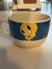 1998 Looney Tunes Soup Bowl With Tweety Bird Sylvester