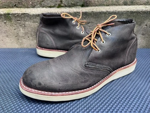 Red Wing Heritage Work Chukka 3150 Charcoal Rough & Tough Boots Men's Size 12 D