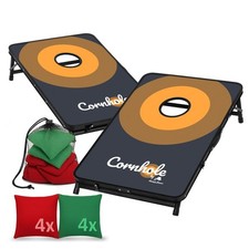 Cornhole Gra Outdoor Zabawa Zestaw 90 x 60 cm Work Hole Gra Rzutowanie CampFire