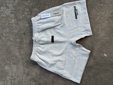 Essentials Fear of God Sweat Shorts Gray Drawstring Logo Pockets Men's Casual