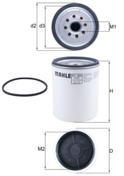 MAHLE KC384D Fuel Filter MACK RENAULT VOLVO DENNIS CASE RENAULT TRUCK SAME DAY