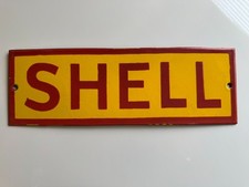 Attractive rectangular SHELL ENAMEL SIGN - Micro pub/cafe/Man Cave.