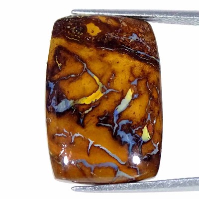 13.30Cts Natürlich Boulder Opal Kissen Cabochon Lose Edelstein 14x21x4mm