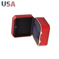 Light Watch Case Antidust Display Storage Holder Luxury Jewelry Gift Box aa