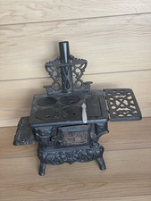 Vintage Crescent Salesman Sample Cast Iron Toy Miniature Stove