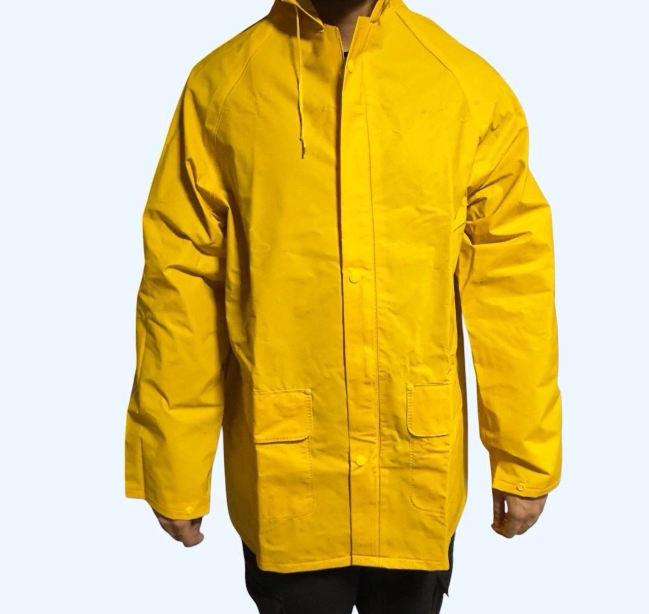 Arco Yellow Mustard Raincoat And Trouser Set Size Large