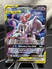 DAMAGED Pokemon Mewtwo and Mew GX SM191 Promo Tag Team 2019 Sun & Moon