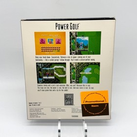 Power Golf TurboGrafx 16 Promotional Not for Resale Rare CIB Styrofoam & Box NEC