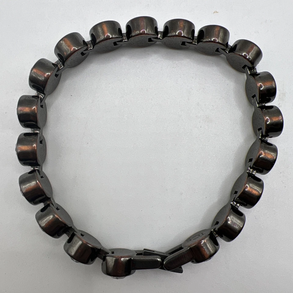 Touchstone кристалл на Swarovski Gunmetal льда браслет w прозрачный кристалл и гематит - Изображение 2 из 4