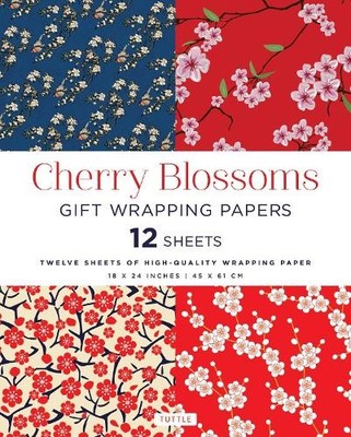 Tuttle Studio Cherry Blossoms Gift Wrapping Papers - 1 (Taschenbuch) (US IMPORT)