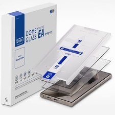 DOME GLASS 2-Pack Tempered Glass Screen Protectors for Galaxy S24 Ultra Easy Ins