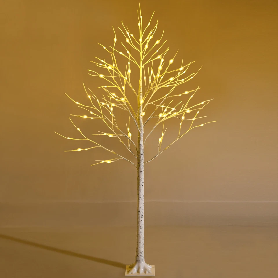 120/150/180cm LED Lichterbaum Birkenbaum warmweiß künstlich Weihnachtsbaum - Bild 1 von 1