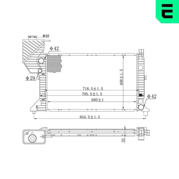 ERA MotorküHler WasserküHlerfüR Mercedes-Benz Sprinter 3-T Kasten 313 CDI-image