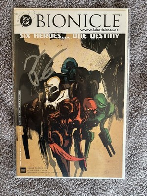 LEGO Bionicle #1 COMIC 2003   Ashley Wood SDCC Variant   SIGNED by Greg Farshtey