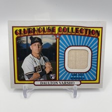 2021 TOPPS HERITAGE CLUBHOUSE COLLECTION DAULTON VARSHO RELIC RC BLUE JAYS 