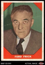 1960 Fleer #74 Ford Frick none HOF 1.5 - FAIR