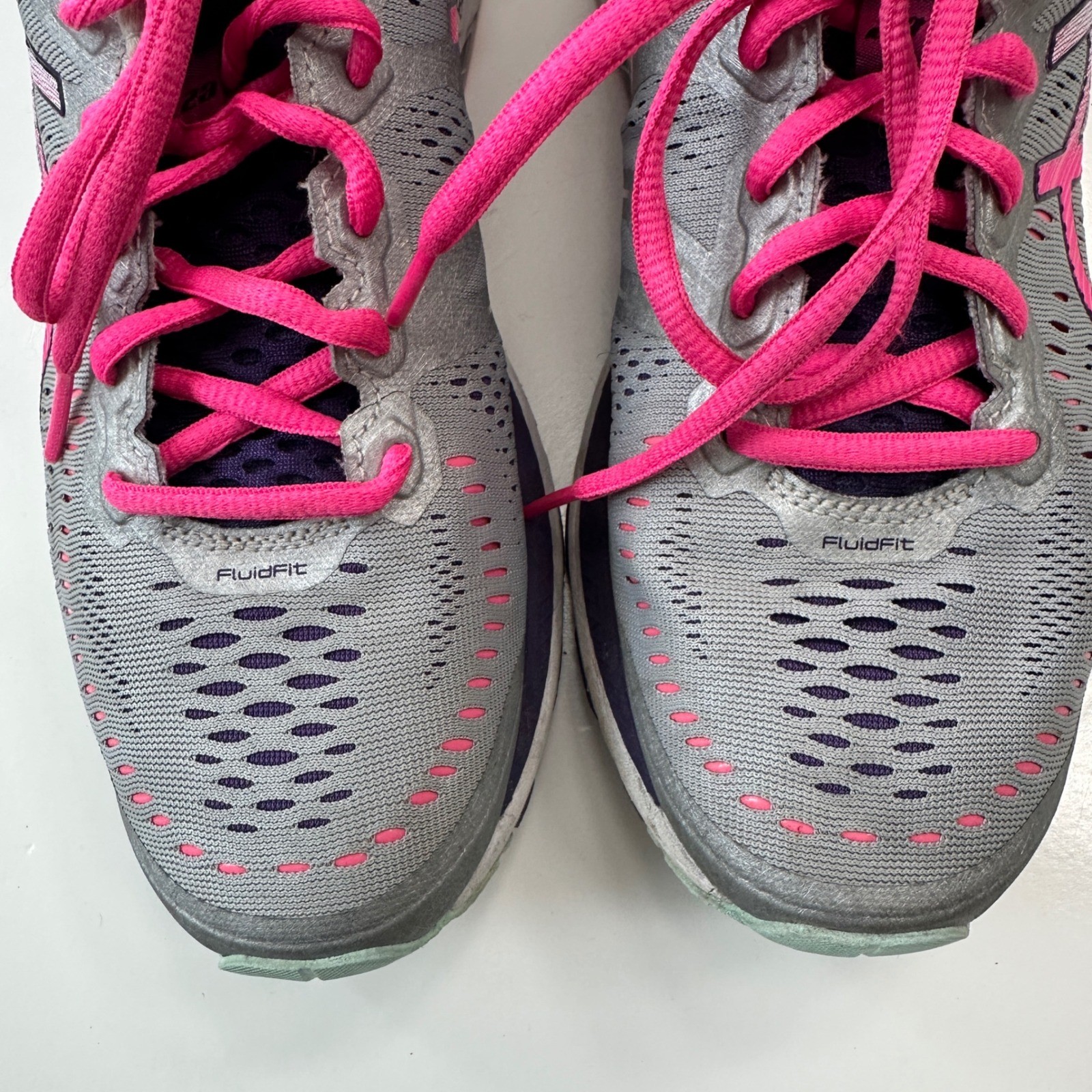 Asics Gel-Kayano Running Shoes Athletic Comfort Activewear Gray Pink Women's 9.5 thumbnail 8