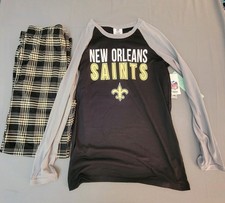 New Orleans Saints 2 Piece Youth Size XXL NFL Team Apparel Lounge Pajama Set