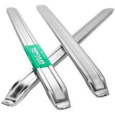 Hercules Tire Levers - 12 in Heavy-Duty Steel - Set of 3 - Dual Ergonomic Ends 