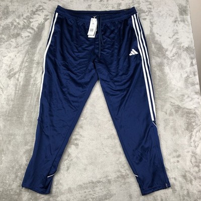 Adidas Track Pants 3 Stripe Tiro 23 BLUE Soccer Running HS3529 Men s 2XL NWT