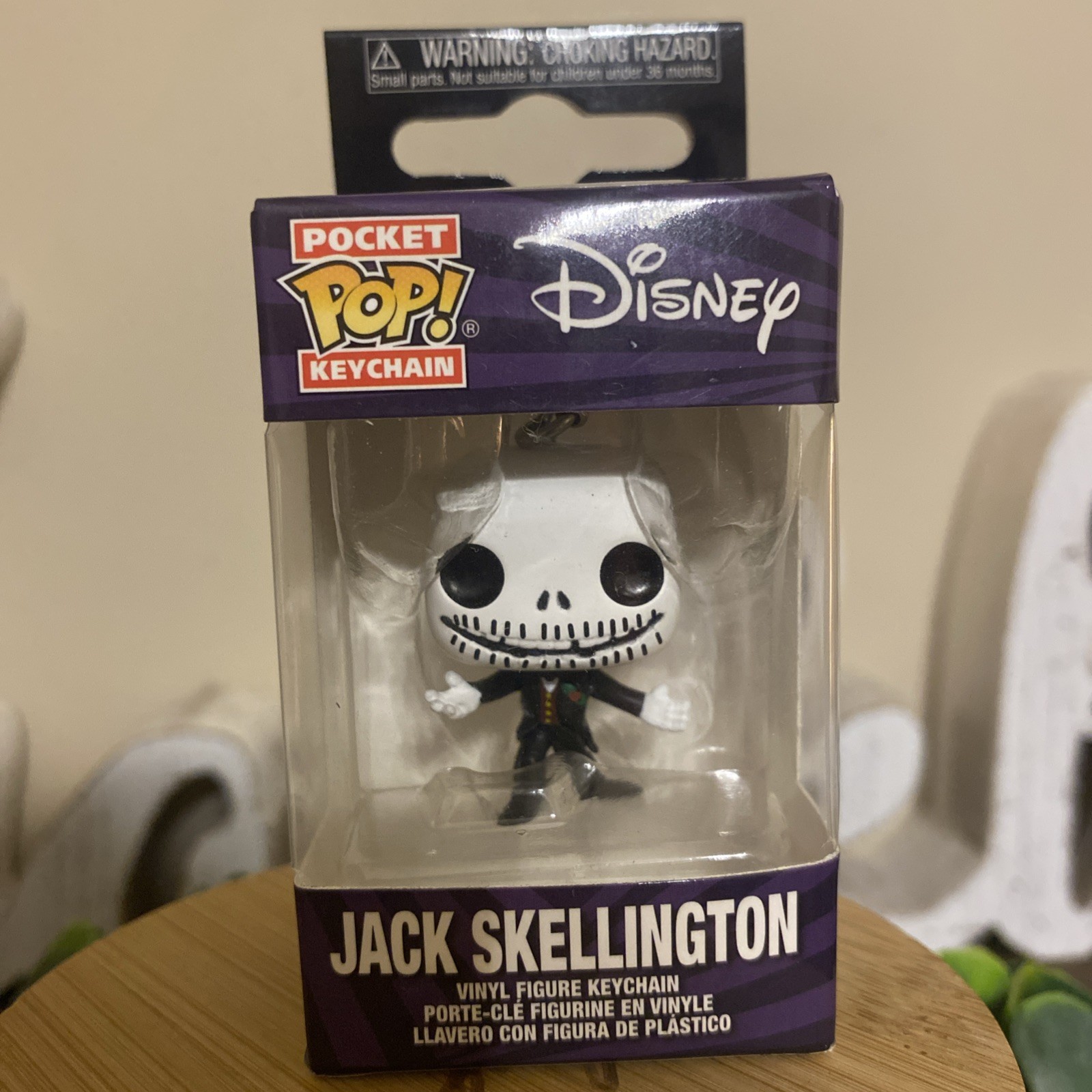 FUNKO POP Jack Skellington Keychain Disney The Nightmare Before Christmas - NEW
