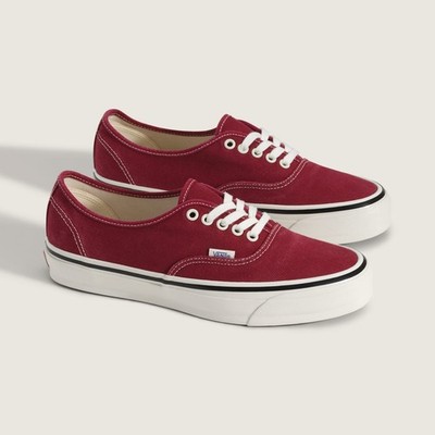 Vans Premium Authentic 44 Duck Canvas Sneakers Shoe Bordeaux VN000EBNBRD US 4-13