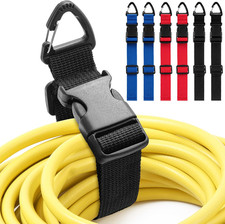 6 Pack 17 Inch Adjustable Extension Cord Holder Organizer with Triangle Clips fo