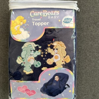 Vintage Care bear Infant Baby car seat cover Topper Blue Embroidery 2005