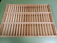 PORTA MUSICASSETTE 60 POSTI VINTAGE LEGNO cassette