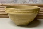 Vintage McCoy Pottery Yellowware Yellow Stoneware #8 Mixing Bowl Windowpane