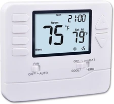 H721 Non-Programmable Heat Pump Thermostat, 2 Heat/1 Cool, with 4.5 sq. White 