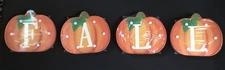 NEW 4 Pumpkin Marquee Light up Letters "FALL" Home Thanksgiving Autumn Fireplace