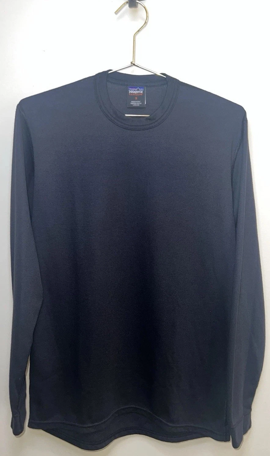 Patagonia Capilene Base Layer Shirt Made USA Mens Small Thermal Hiking