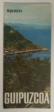 Guipuzcoa Spain Travel Souvenir Pamphlet Booklet Fold Out Map Tourism Office