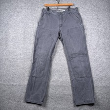 Carhartt Pants Mens 36x34 Fits 34x32 Grey Rugged Flex Relaxed Fit Double Knee