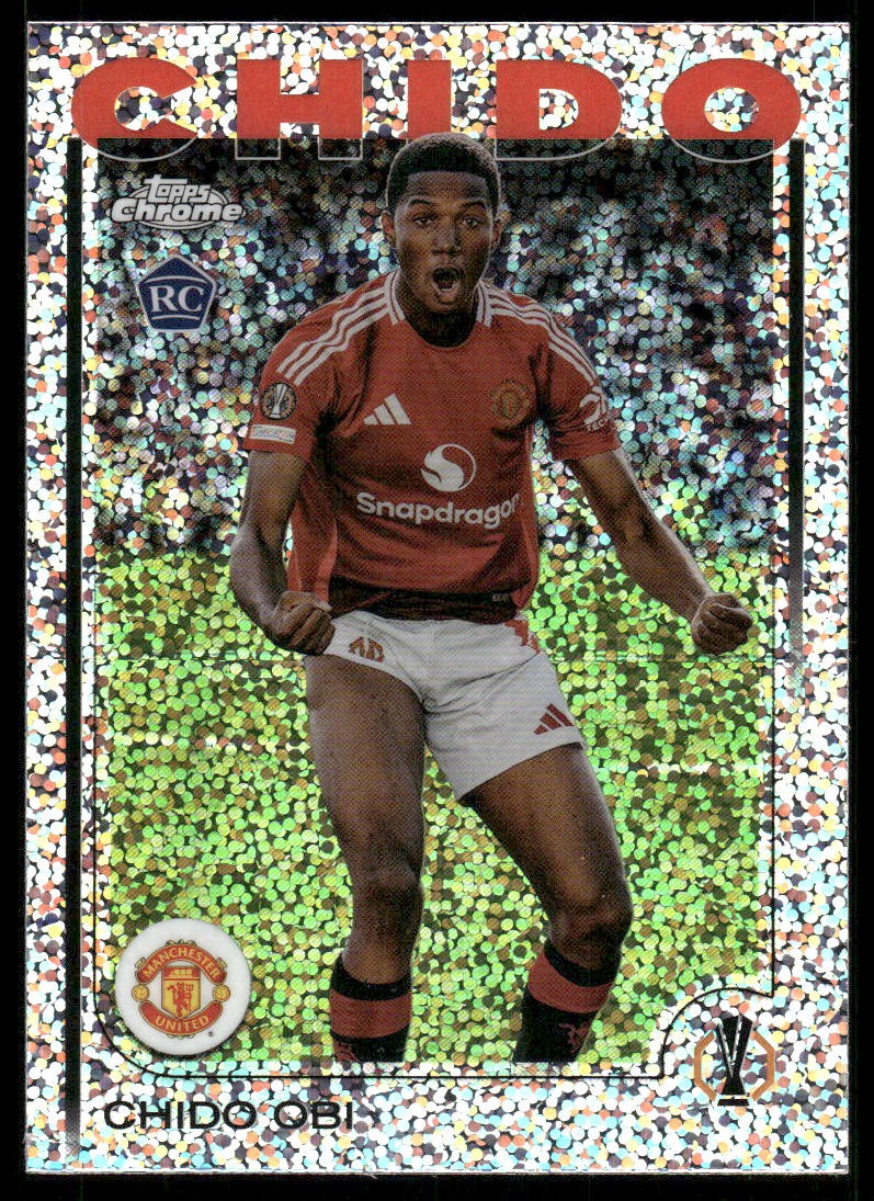 2024-25 Topps Chrome UEFA Club Competitions Speckle Refractors #14 Chido Obi SCR