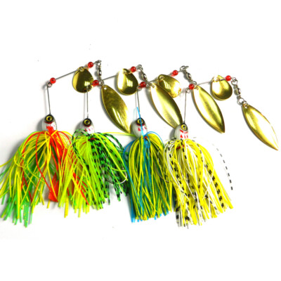 4PCS 20.5g Fishing Lure Spinner Bait Lead Jig Spoon Metal Buzzbait Blade Tackle