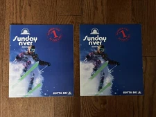 Vintage 1992-93 Sunday River Ski Resort Brochures - Lot of 2