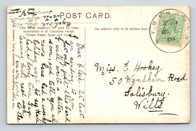 Postgeschichte: Großer Kreisstempel: Lymington, 15.30 Uhr, 8. Oktober 1908.