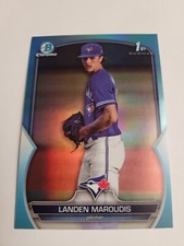 2023 Bowman Chrome Draft SKY BLUE REFRACTOR Landen Maroudis