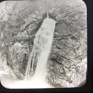 Falls Of Foyers Scotland Antique Magic Lantern Glass Slide Photo