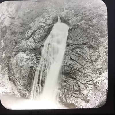 Falls Of Foyers Scotland Antique Magic Lantern Glass Slide Photo
